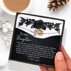 Daughter Sunflower Bracelet – You Made Me a Better Person - Sterling Silver with 18K Gold-Plated Petals – Gift for Teen & Adult Daughters -