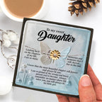 To My Sweet Daughter - You Will Always Be My Little Girl - Gift for Teen & Adult Daughters - Sunflower Bracelet – Sterling Silver with 18K Gold-Plated Petals