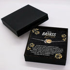 To My Badass Bestie Thank You For the Laughter and Fun Sunflower Bracelet
