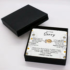 Apology Gift for Girlfriend, Wife, Soulmate - I’m Truly Sorry - Sunflower Bracelet