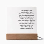 Take Me Fishing Daddy Photo Upload Personalized Acrylic Plaque