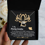 To My Amazing Grandma You Are Always in My Heart Pendant Necklace