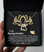 To My Amazing Grandma You Are Always in My Heart Pendant Necklace