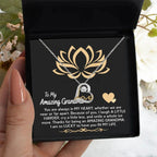 To My Amazing Grandma You Are Always in My Heart Pendant Necklace