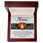 To My Amazing Super Mom Not All Heroes Wear Capes Love Knot Necklace
