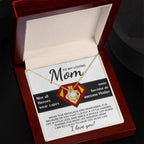 To My Amazing Super Mom Not All Heroes Wear Capes Love Knot Necklace