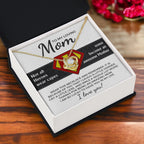 To My Amazing Super Mom Not All Heroes Wear Capes Love Knot Necklace