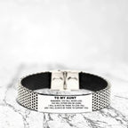To My Aunt Remember, you will never lose. You will either WIN or LEARN, Keepsake Stainless Steel Engraved Bracelet Birthday Christmas Gifts