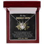 To My Badass Mom You are My Rock Love Knot Necklace