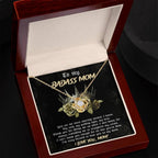 To My Badass Mom You are My Rock Love Knot Necklace