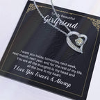 To My Beautiful Girlfriend Forever Love Pendant Necklace