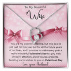 To My Beautiful Wife I Promise You Forever Love Pendant Necklace