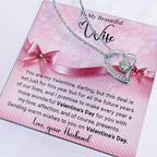 To My Beautiful Wife I Promise You Forever Love Pendant Necklace