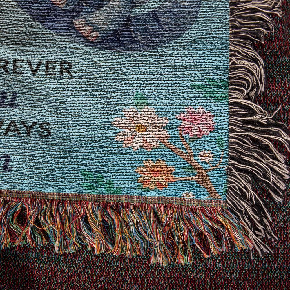 To My Bonus Daughter, You bring me Hope and Joy Heirloom Woven Blanket