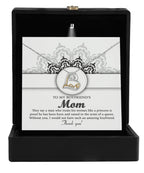 To My Boyfriend's Mom Thank You for Raising Such an Amazing Man Heart Pendant Necklace