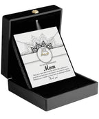 To My Boyfriend's Mom Thank You for Raising Such an Amazing Man Heart Pendant Necklace