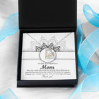 To My Boyfriend's Mom Thank You for Raising Such an Amazing Man Heart Pendant Necklace
