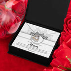 To My Boyfriend's Mom Thank You for Raising Such an Amazing Man Heart Pendant Necklace