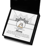To My Boyfriend's Mom Thank You for Raising Such an Amazing Man Heart Pendant Necklace