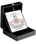 To My Brave and Strong Girl I am Always Here For You Birthday Confirmation Graduation Cross Pendant Necklace Gift