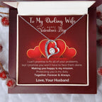 To My Darling Wife Making You Smile is my Mission Forever Love Pendant Necklace