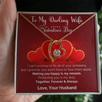 To My Darling Wife Making You Smile is my Mission Forever Love Pendant Necklace