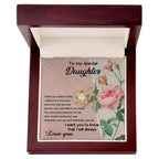 To My Daughter, I held You In My Arms Love Knot Necklace