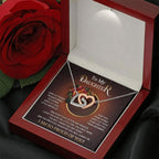 To My Daughter I Love You For The Little Girl You Once Were The Precious Daughter You Will Always Be Interlocking Hearts Necklace