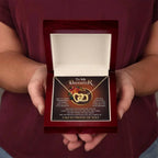 To My Daughter I Love You For The Little Girl You Once Were The Precious Daughter You Will Always Be Interlocking Hearts Necklace