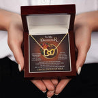 To My Daughter I Love You For The Little Girl You Once Were The Precious Daughter You Will Always Be Interlocking Hearts Necklace