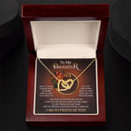 To My Daughter I Love You For The Little Girl You Once Were The Precious Daughter You Will Always Be Interlocking Hearts Necklace