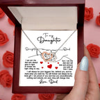 To My Daughter - I Will Always Be Your Biggest Fan - Interlocking Hearts Necklace