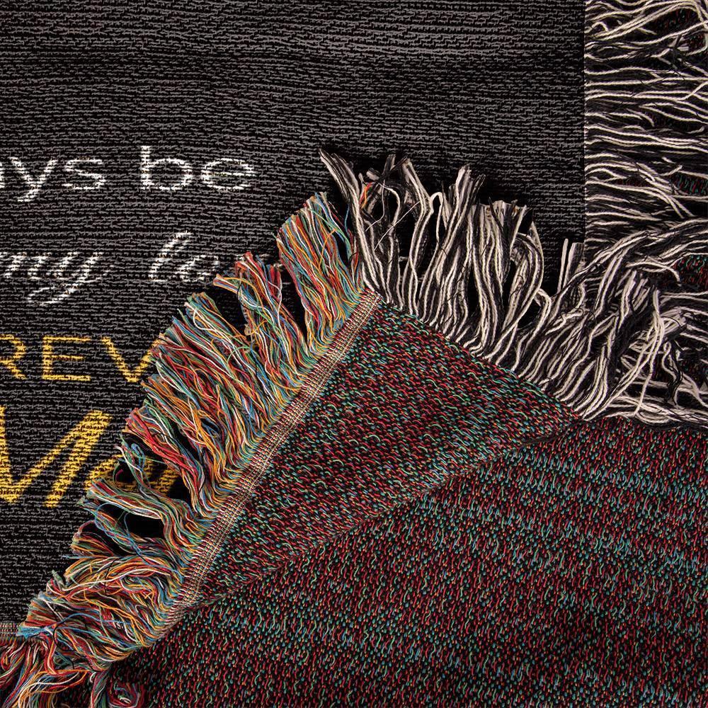 To My Daughter My Love Will Follow You Personalized Heirloom Woven Blanket