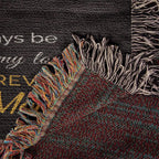 To My Daughter My Love Will Follow You Personalized Heirloom Woven Blanket