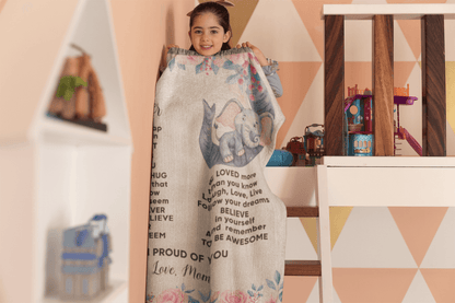 To My Daughter - You are Braver than you Believe and Loved More Than You Know Heirloom Woven Blanket - Mallard Moon Gift Shop