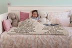 To My Daughter - You are Braver than you Believe and Loved More Than You Know Heirloom Woven Blanket