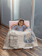 To My Daughter - You are Braver than you Believe and Loved More Than You Know Heirloom Woven Blanket