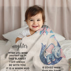 To My Daughter - You are Braver than you Believe and Loved More Than You Know Heirloom Woven Blanket