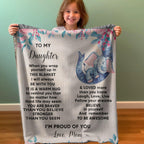 To My Daughter - You are Braver than you Believe and Loved More Than You Know Heirloom Woven Blanket