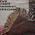 To My Daughter - You are Braver than you Believe and Loved More Than You Know Heirloom Woven Blanket