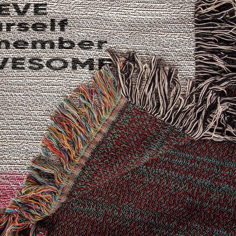 To My Daughter - You are Braver than you Believe and Loved More Than You Know Heirloom Woven Blanket - Mallard Moon Gift Shop