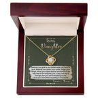 To My Daughter - You are Everything To Me - Love Knot Necklace