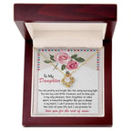 To My Daughter-You Are My Treasure Love Knot Necklace