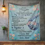 To My Daughter, You bring me Hope and Joy Love, Mom Heirloom Woven Blanket, Birthday, Holiday, Heartfelt Personalized Gift