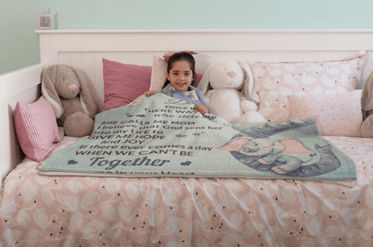 To My Daughter, You bring me Hope and Joy Love, Mom Heirloom Woven Blanket, Birthday, Holiday, Heartfelt Personalized Gift - Mallard Moon Gift Shop