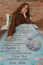 To My Daughter, You bring me Hope and Joy Love, Mom Heirloom Woven Blanket, Birthday, Holiday, Heartfelt Personalized Gift