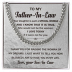 To My Father In Law Thank You For Raising the Woman Of My Dreams