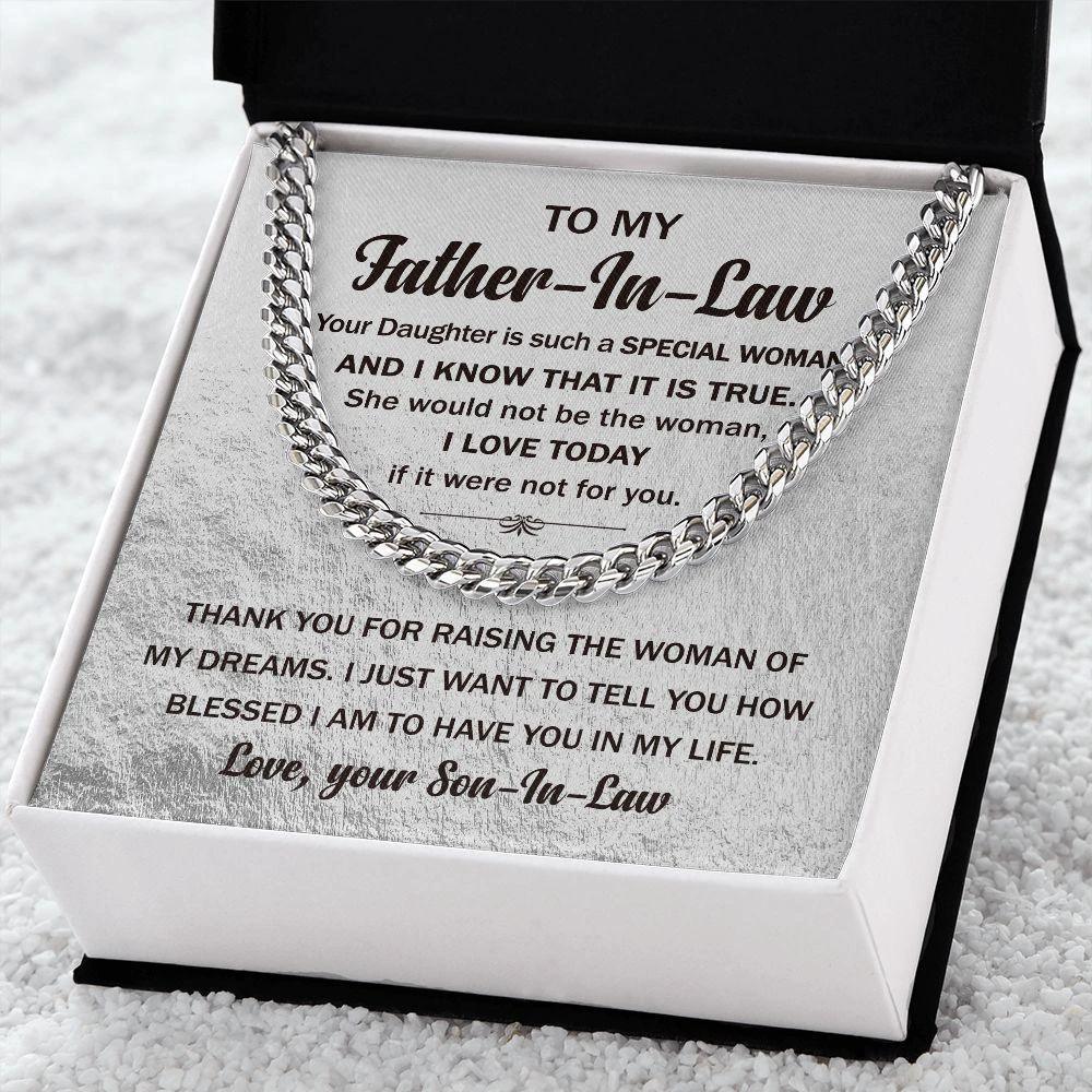 To My Father In Law Thank You For Raising the Woman Of My Dreams