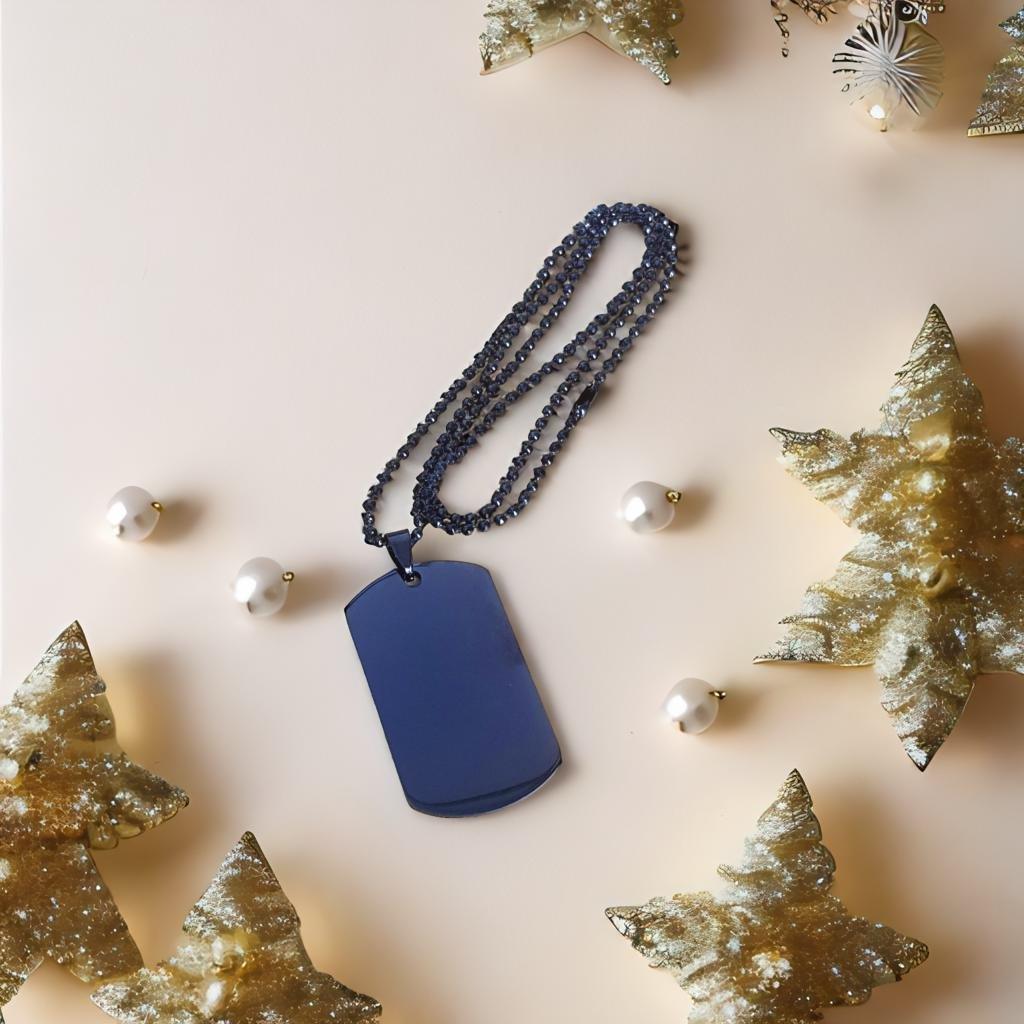 To My Fiancee Gifts, Never give up no matter what, Inspirational Fiancee Black Dog Tag, Encouragement Birthday Christmas Unique Gifts For Fiancee - Mallard Moon Gift Shop