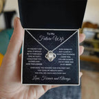 To My Future Wife You are Always On My Mind Valentine Love Knot Necklace